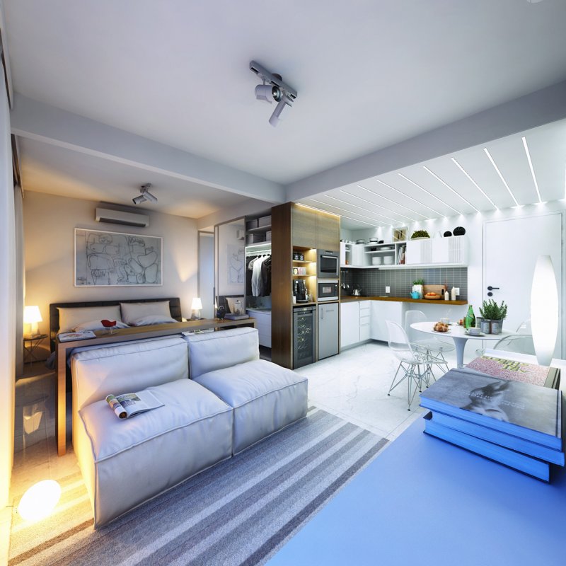 Планировка студия 30м 30 кв