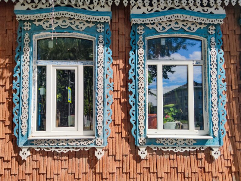Наличники на окна в бане