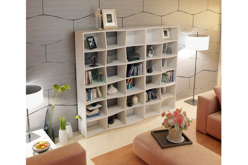 Стеллаж Polini Home Smart кубический 9 секций белый