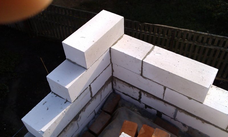 Перевязка газобетонных блоков 300