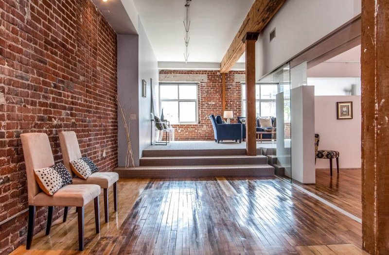 Loft Interior Design кирпич