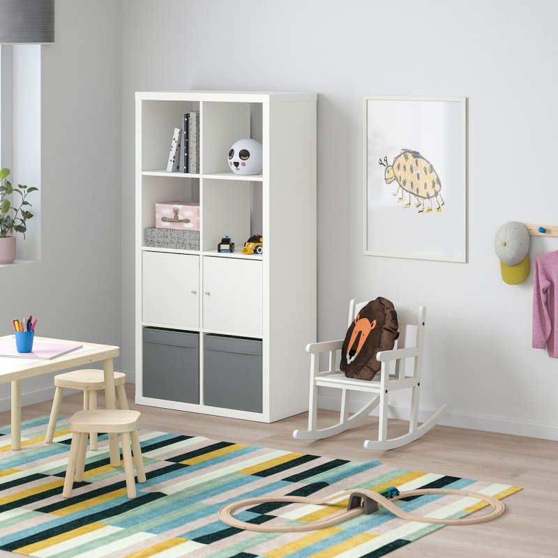 Ikea каллакс стеллаж белый