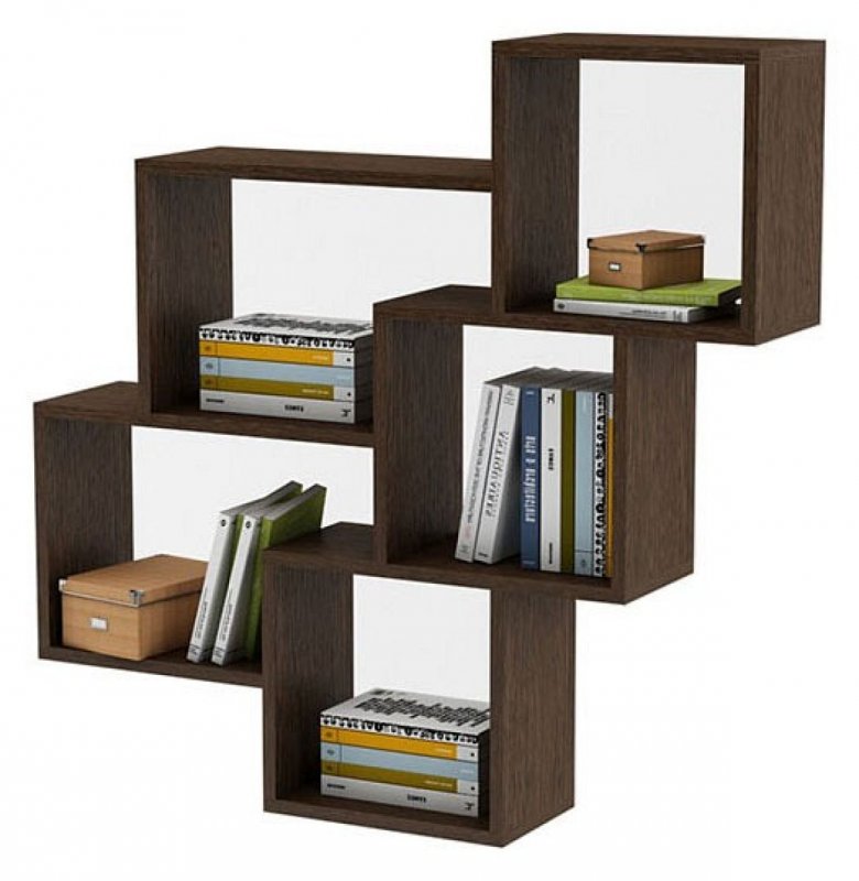 Полка книжная КП-2 1300*220*496 сонома