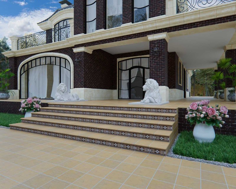 Экоклинкер ступень флорентийская песочный natural Sand