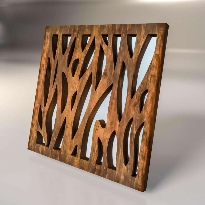Резная 3d панель klen