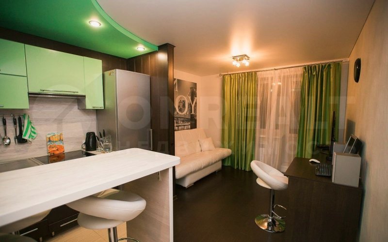 Комната студия с кухней 15 кв м