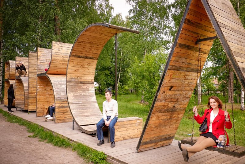 Арт объект в парке