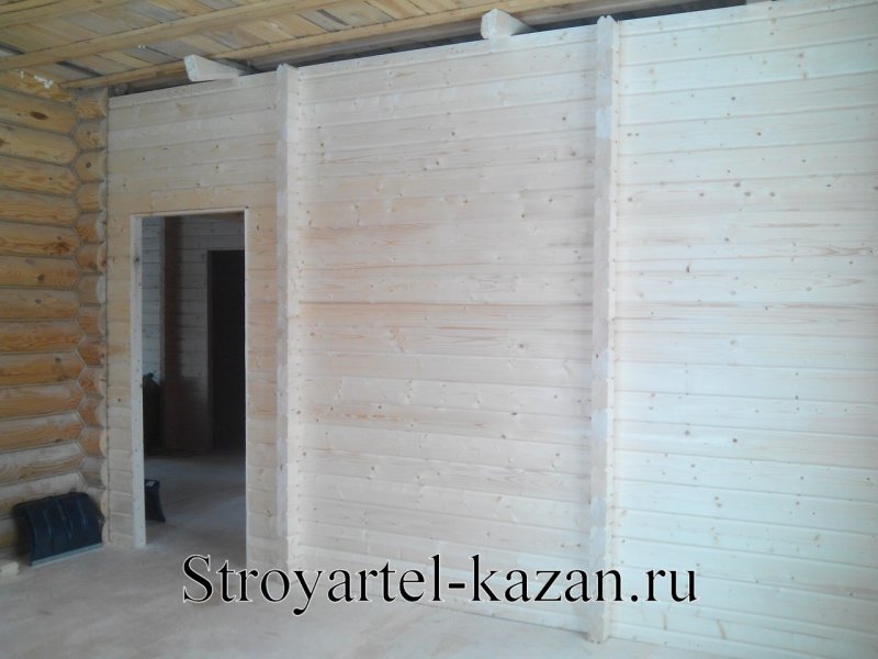 Перегородки из шпунтованной доски