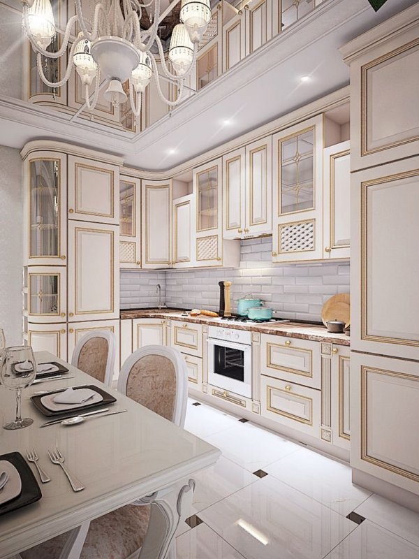 Кухня 8кв м Неоклассика