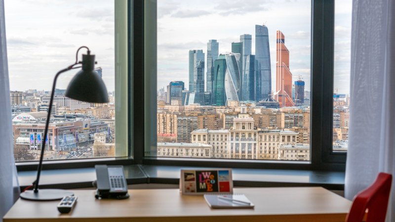 Азимут отель Москва Смоленская вид