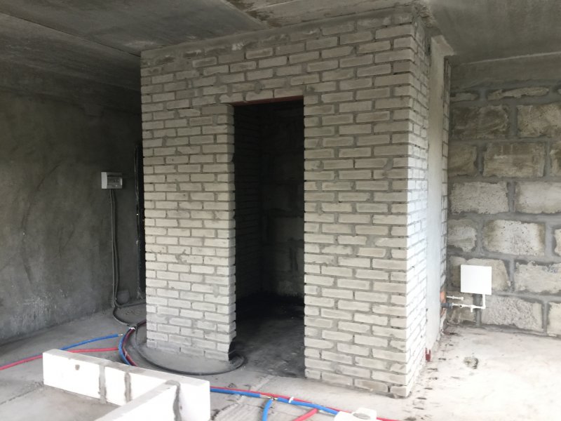 Перегородка из газобетонных блоков 100 мм