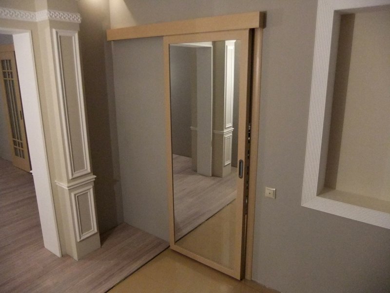 Раздвижные зеркальные двери