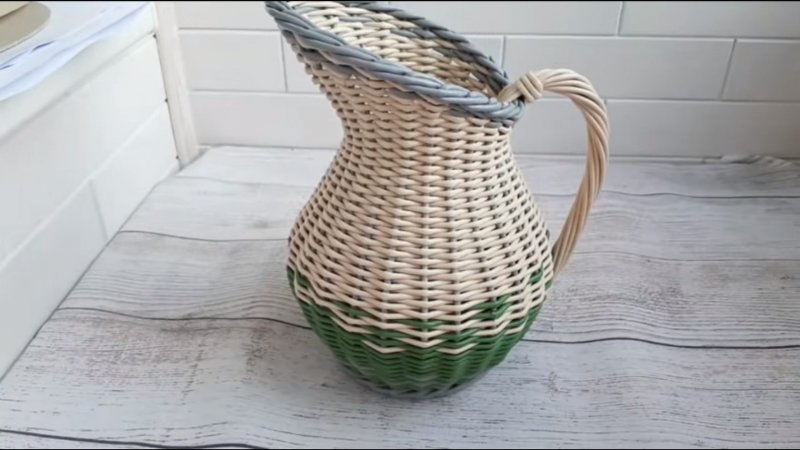 Корзины из бумажной лозы