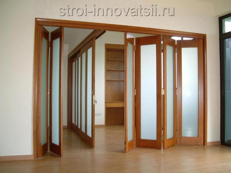 Сдвижные двери гармошка межкомнатные