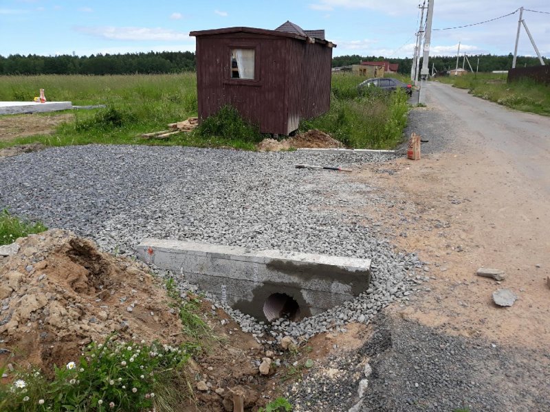 Обустройство заезда на участок
