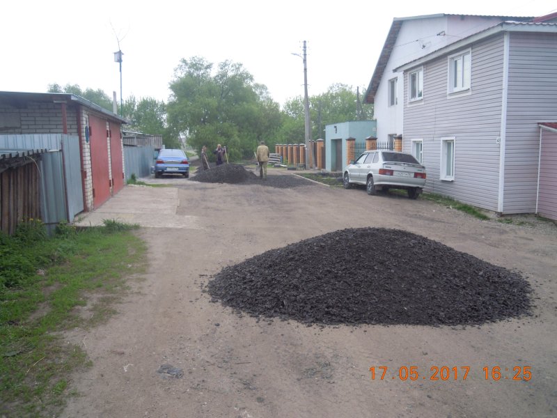 Отсыпка асфальтовой крошкой