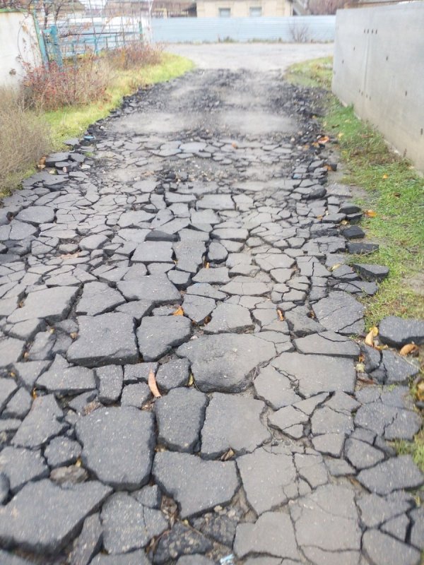 Дорожки из старого асфальта