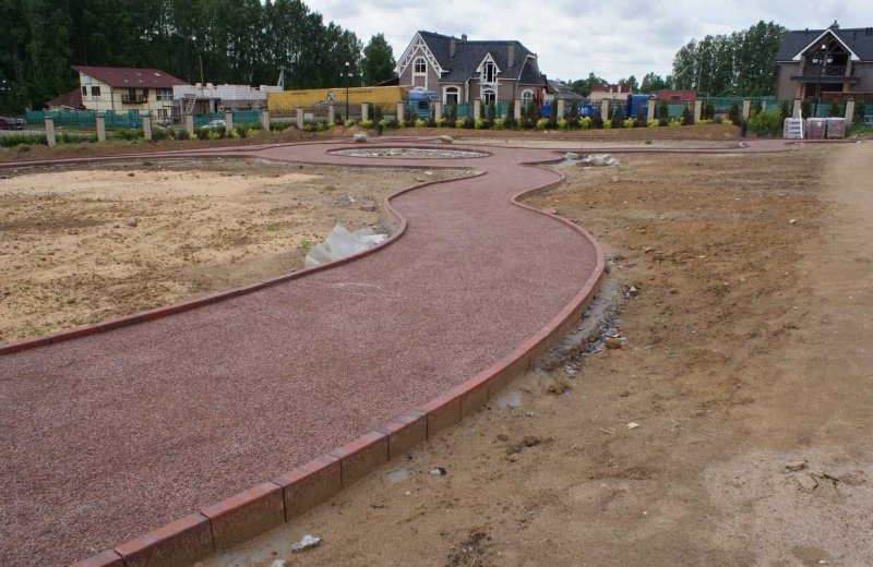 Дорожки из гранитного отсева