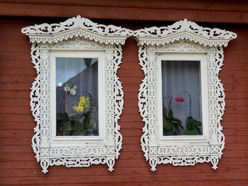 Расписные наличники на окна