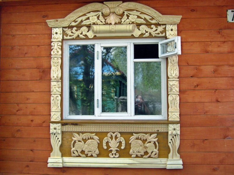 Наличники на окна в деревянном доме