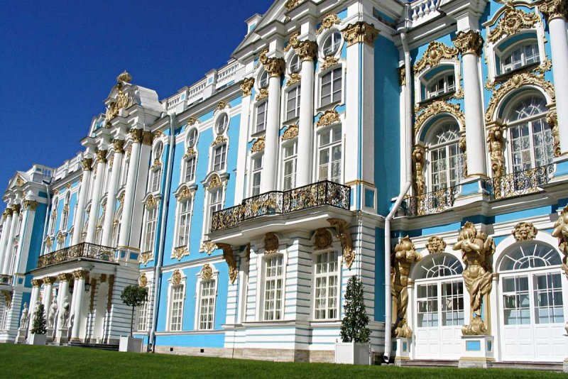 Город Пушкин Царское село Екатерининский дворец