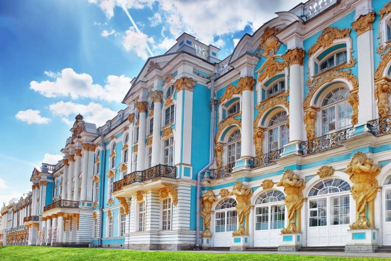 Город Пушкин Царское село Екатерининский дворец