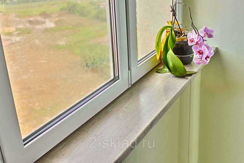 Подоконник Меллер серебристый ясень
