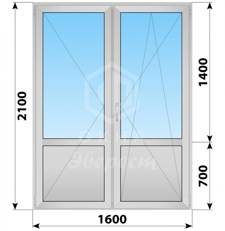 Балконный блок 1600х2100