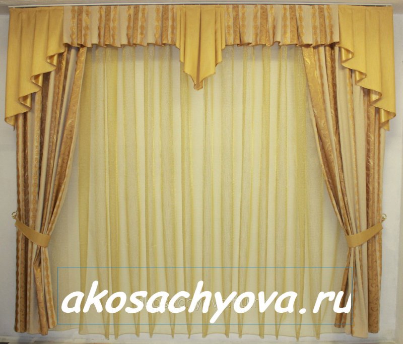 Ламбрекен из портьерной ткани