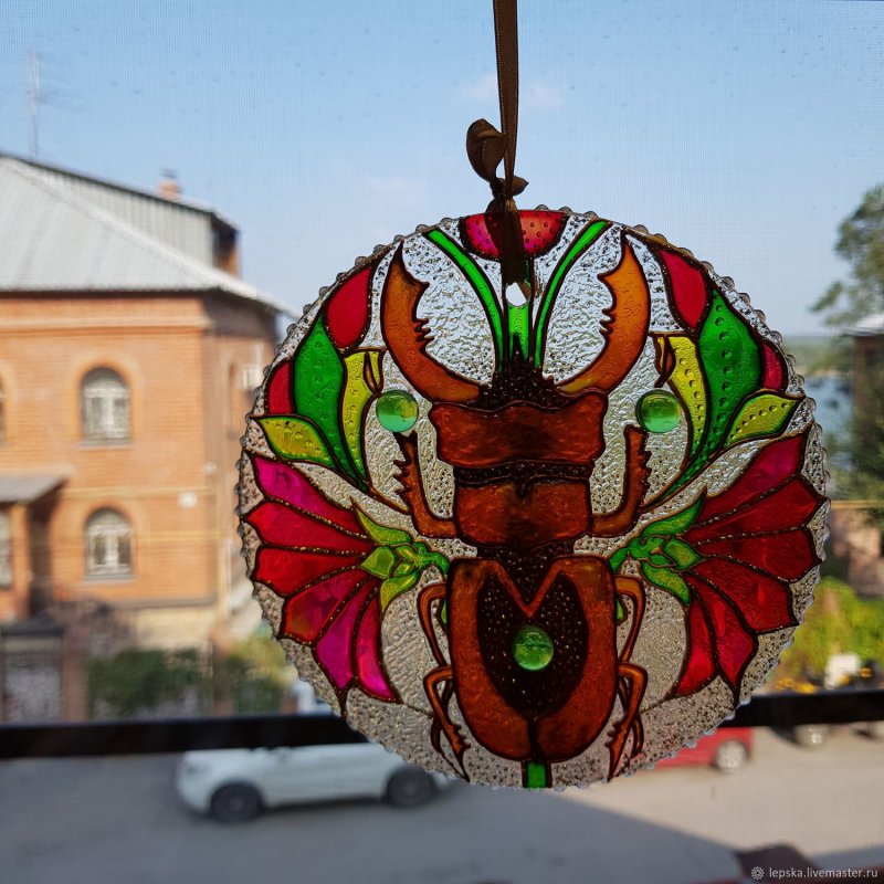 Витражное зеркало