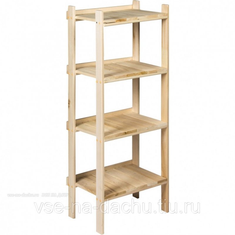Стеллаж кд-1 4 полки 69x155x34 см, дерево