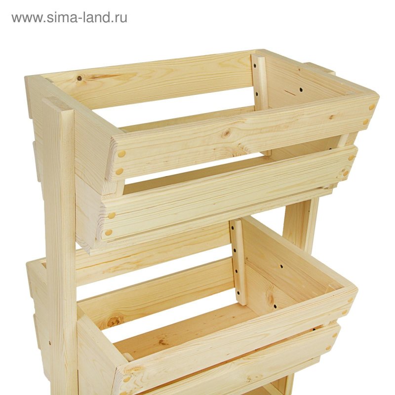 Этажерка 3330061, 4 секц., дерево, 54х50х100 см