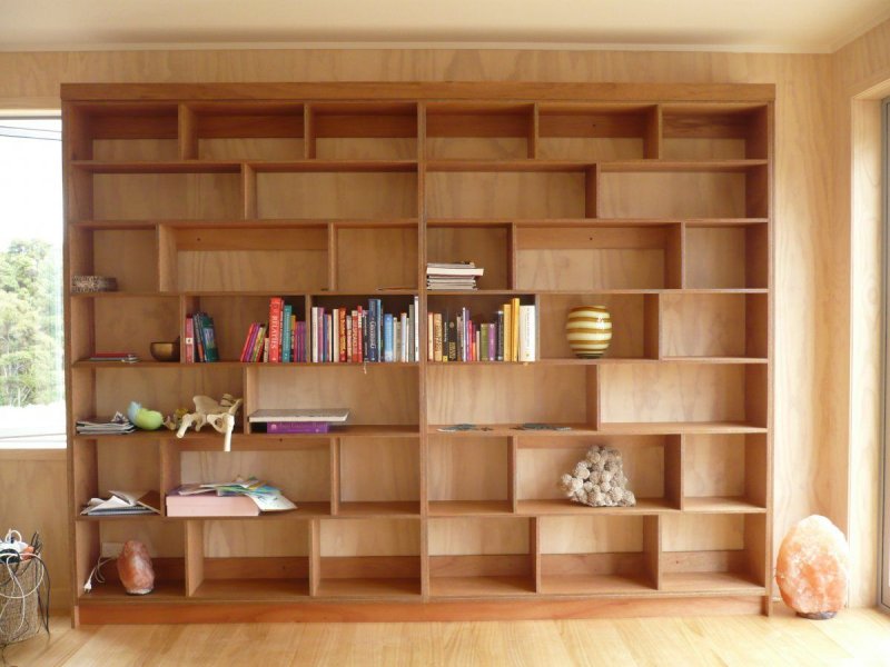 Книжный стеллаж из фанеры