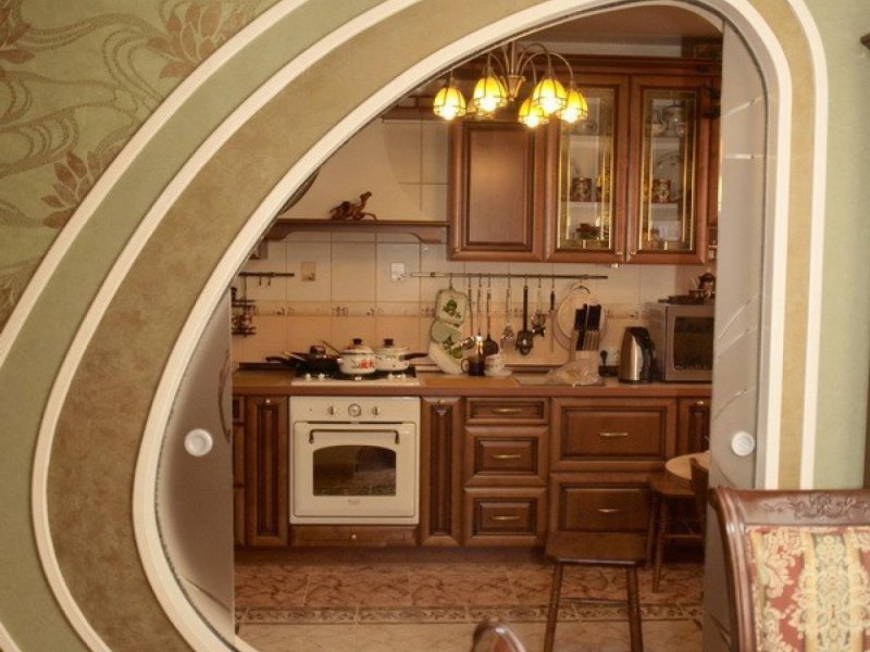 Арки из гипсокартона на кухню