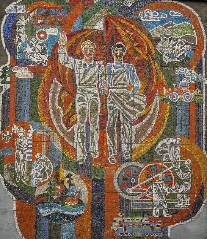 Советская монументальная живопись сграффито