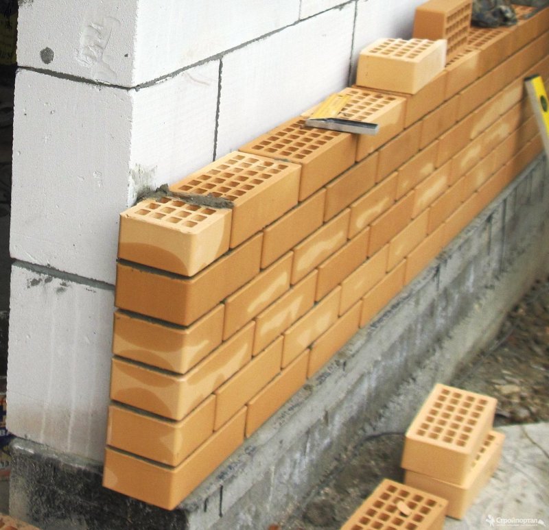 Газобетон д400 облицовка кирпичом