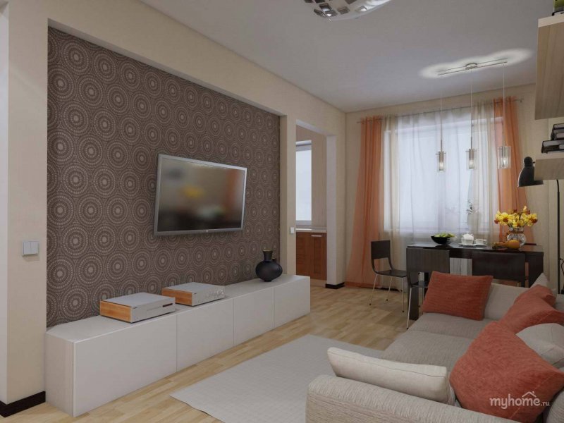 Хрущевка перепланировка кухни в студии