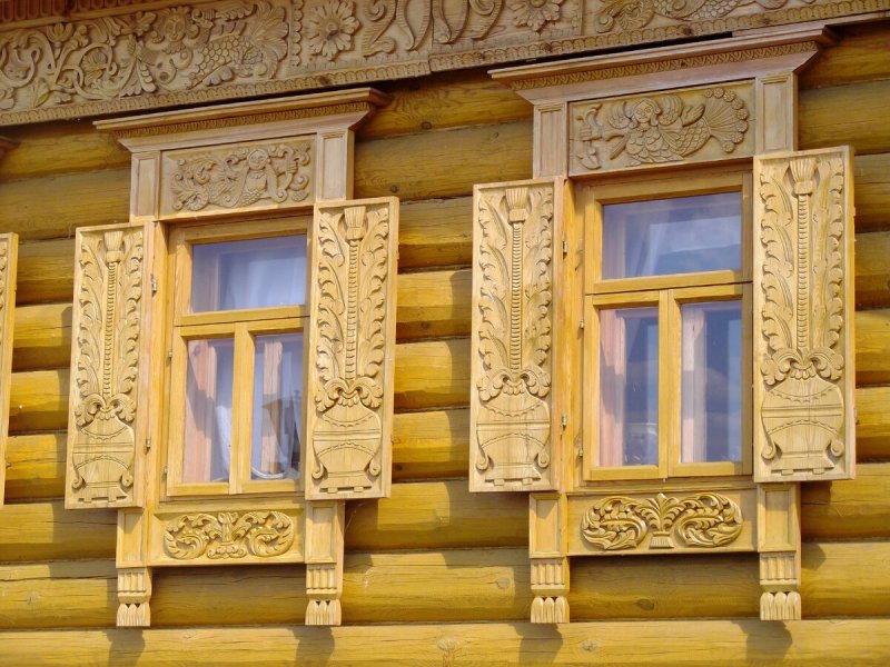 Резные наличники Городец