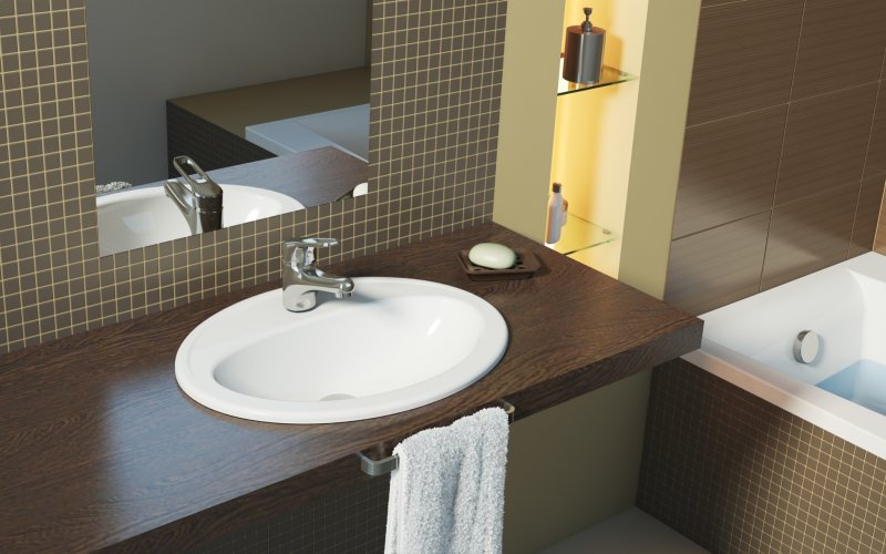 Раковина встраиваемая Calla 54 (Cersanit)
