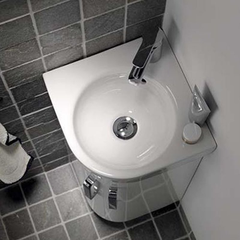 Раковина Geberit Renova Compact 226150000 угловая