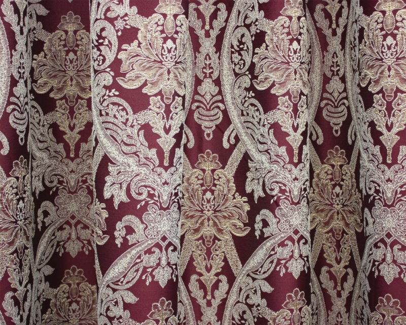 Комплект портьер elegante жаккард бордовый