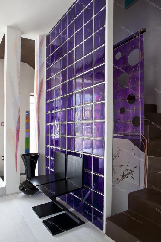 Vitrablok в интерьере стеклоблоки