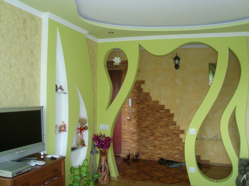 Фигурные арки из гипсокартона