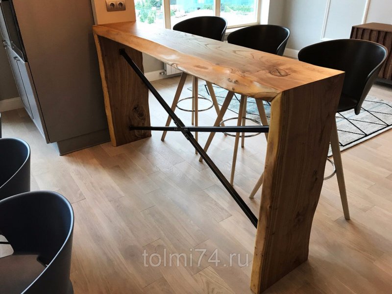 Деревянная барная стойка