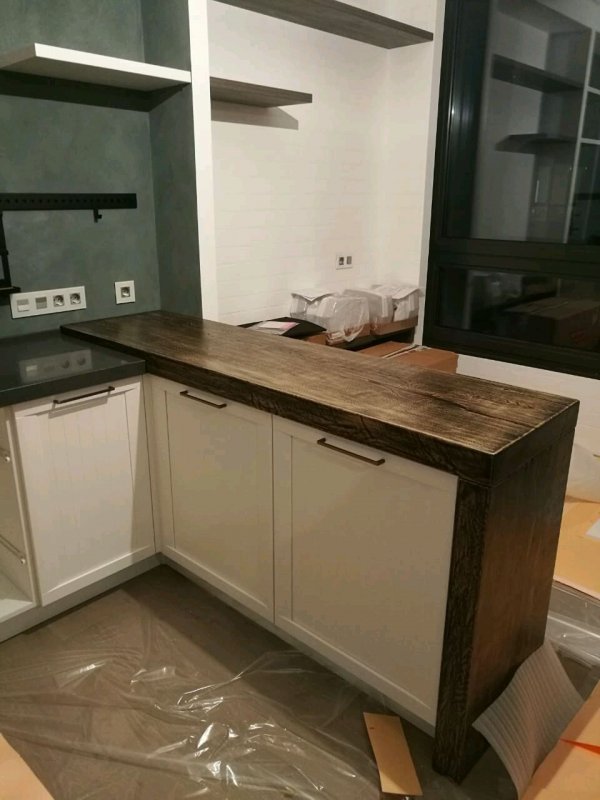 Барная стойка лофт из слэба
