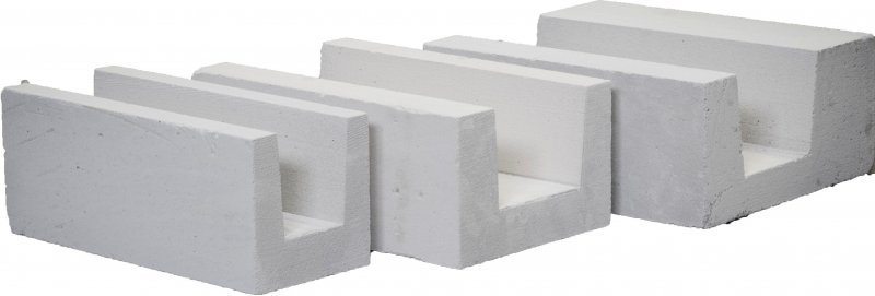 U образный газобетонный блок 300