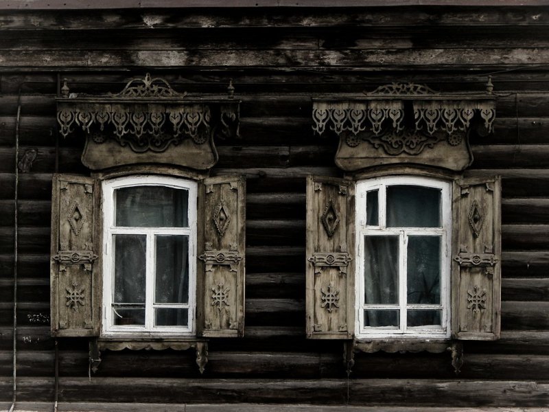 Окна старинных домов