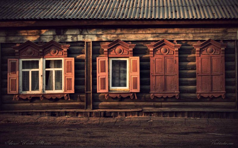 Резные наличники ставни Сибирь