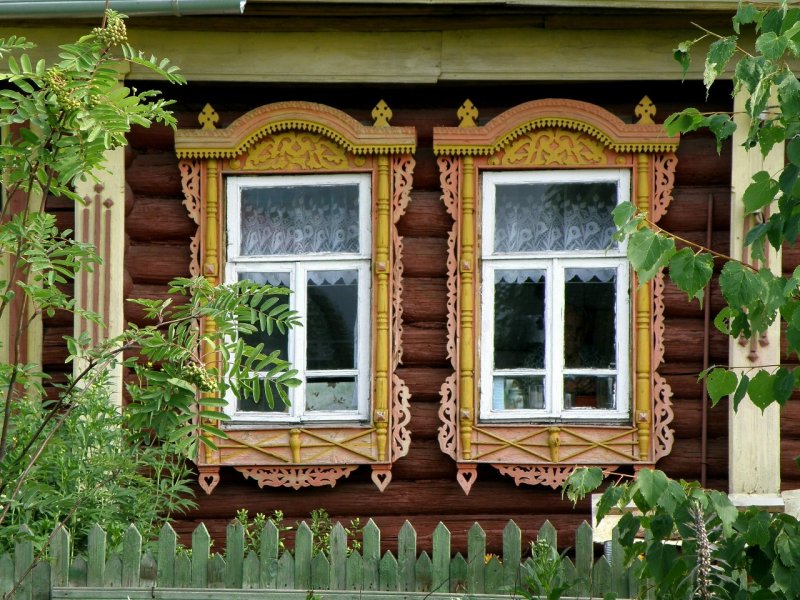 Русская деревня наличники