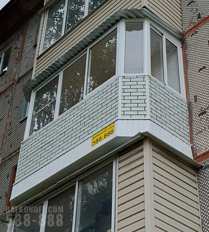 Внешняя отделка балкона